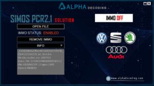 ALPHA DECODING SIMOS PCR2.1 IMMO OFF